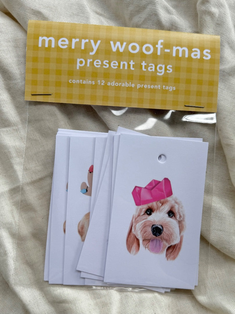 Annalise Paints Merry Woof-mas Present Tags