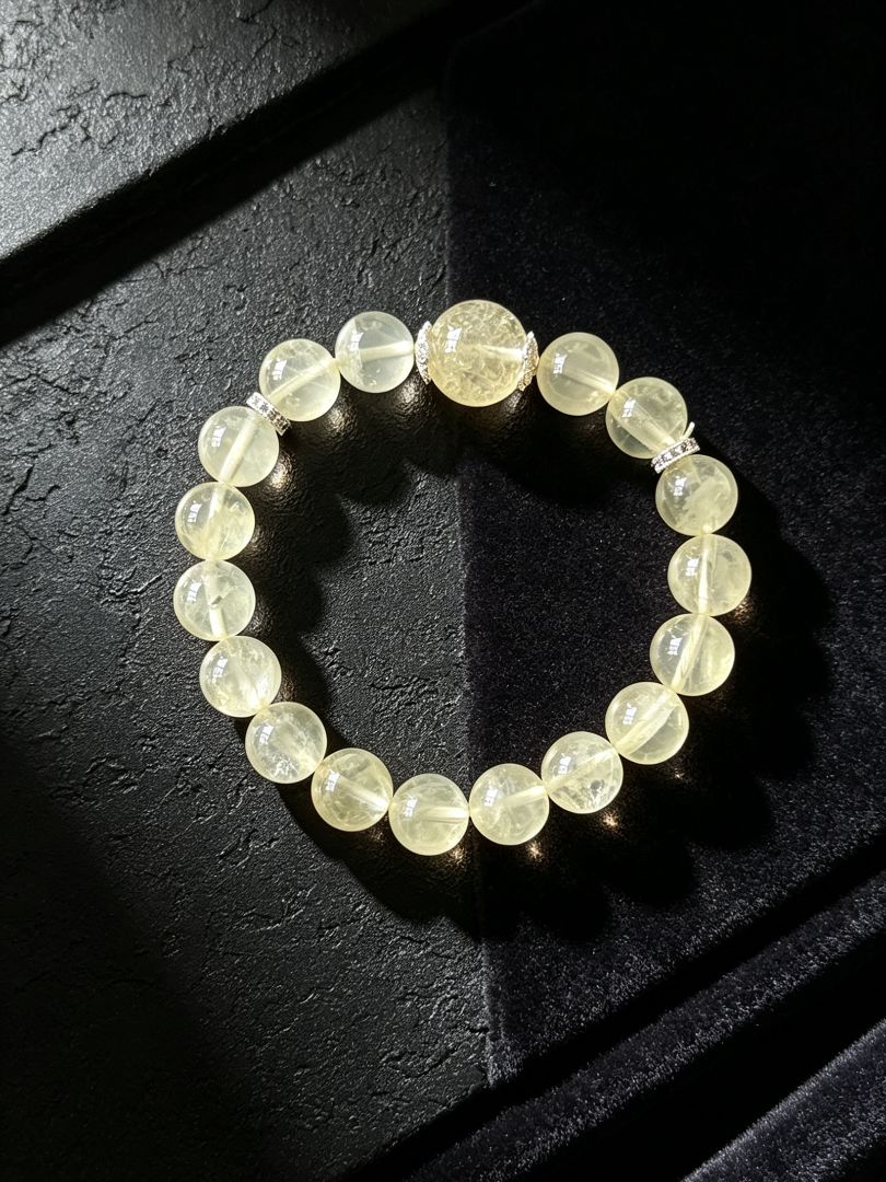 LumaKnot Natural Lemon Quartz Crystal Bracelet,   One Size