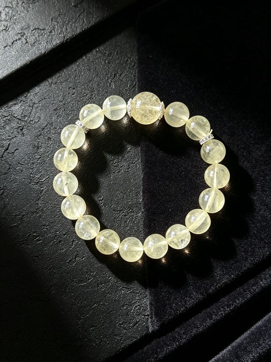 LumaKnot Natural Lemon Quartz Crystal Bracelet,   One Size