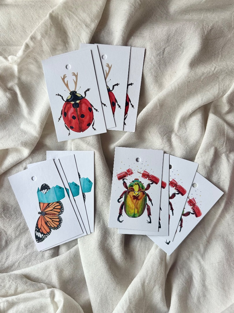 Annalise Paints Merry Bug-mas Present Tags