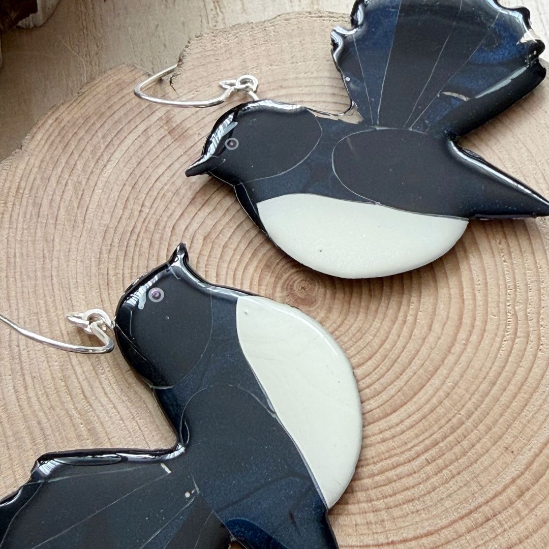 Lacroz & Co. Designs Willie Wagtail Statement Earrings