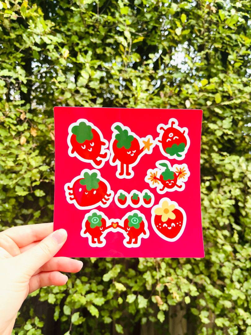 Seedi Bun Seedi Sticker Sheet,  Red 14.8cm x 14.8cm