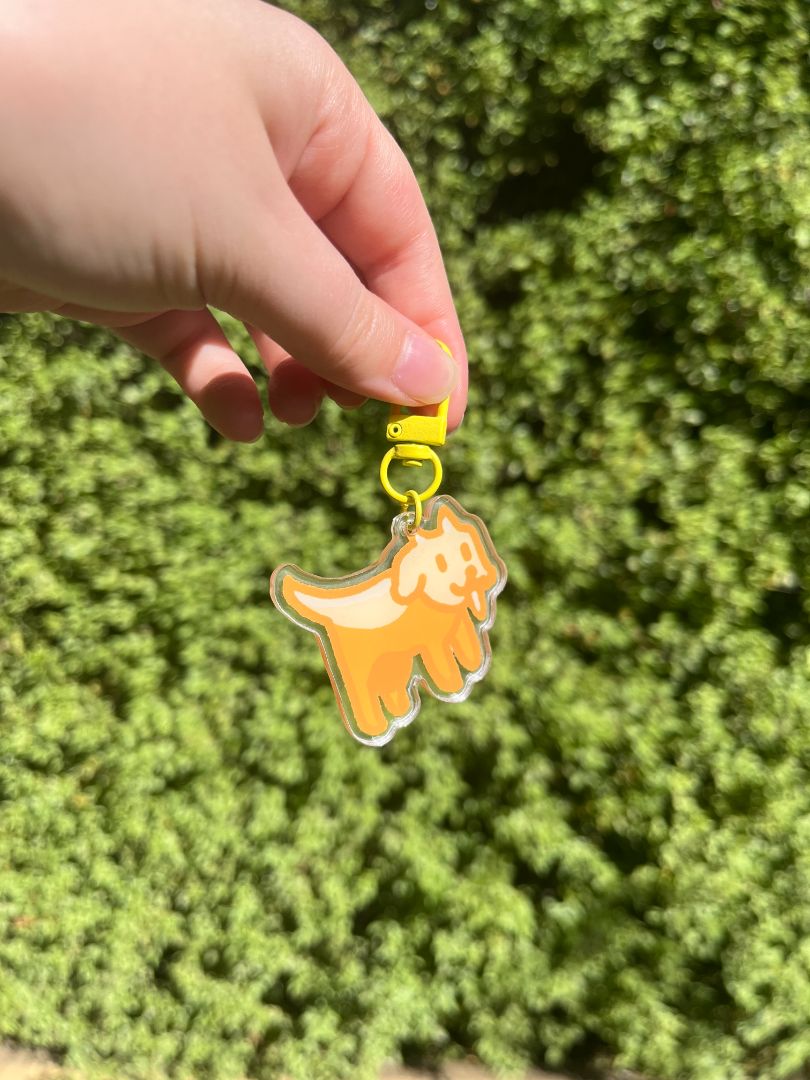 Seedi Bun Goat Keychain (medium),  Yellow medium
