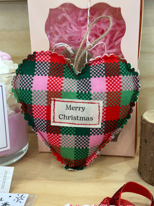 Ellen Mohan Creative Merry Christmas Heart Ornament