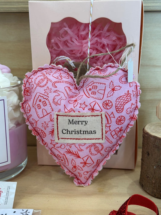 Ellen Mohan Creative Merry Christmas Heart Ornament
