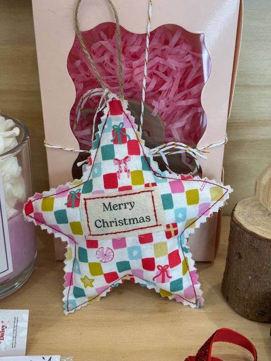 Ellen Mohan Creative Merry Christmas Star Ornament
