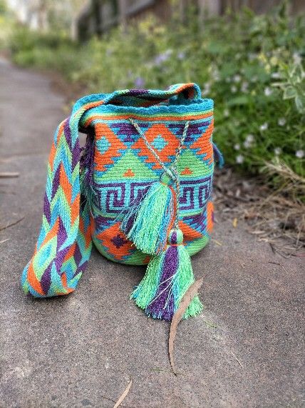 Fleur Darling Wayuu Bag,  Leanne Large