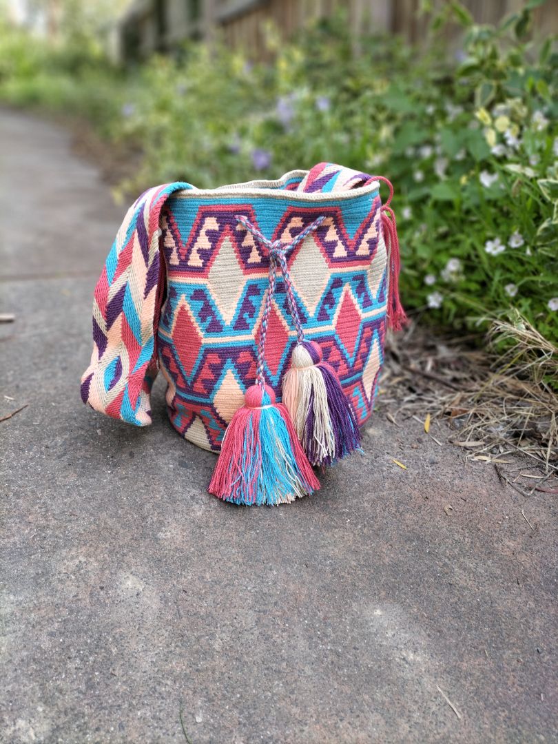 Fleur Darling Wayuu Bag,  Megan Large