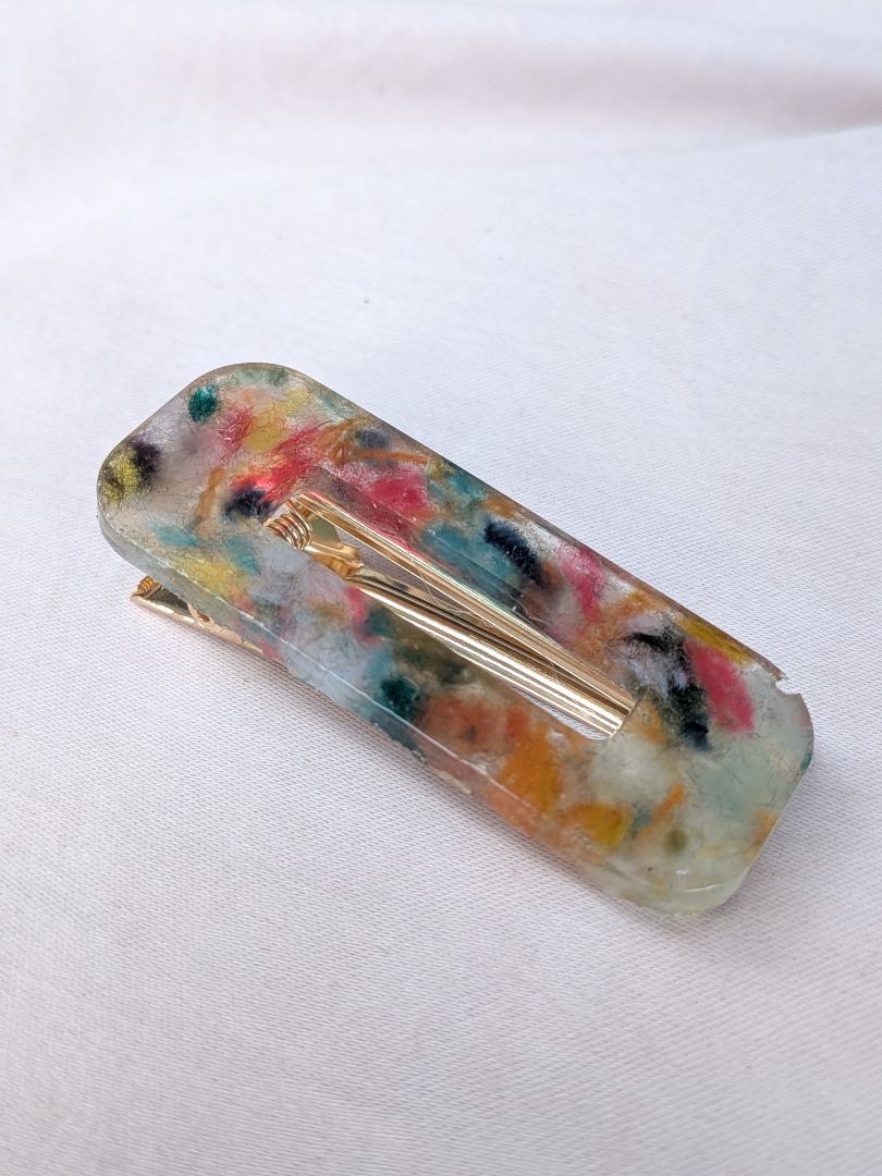 Dandy Dee Recycled Yarn Hairclip,  Multicolour 6cm