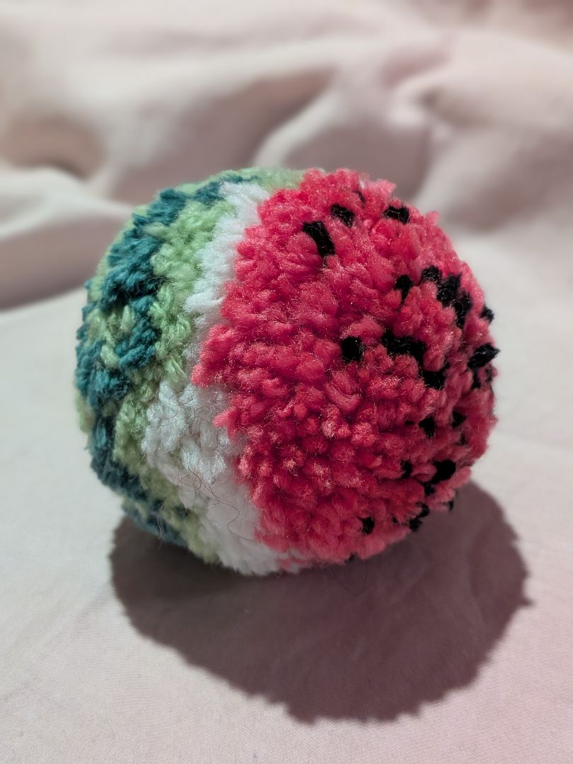 Dandy Dee Food Pom Pom,  Pink, Green 8cm