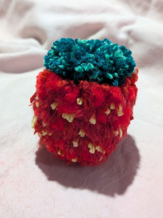 Dandy Dee Food Pom Pom,  Green, Red 8cm