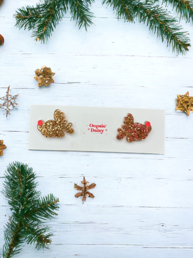 Oopsie Daisy Collections rudolf  Studs,  Gold