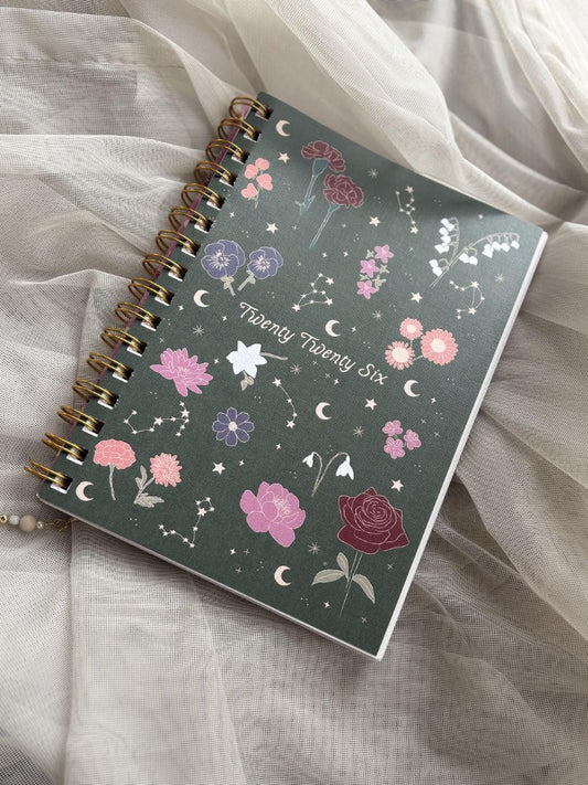 Conscious Mae 2026 Celestial Dreaming Diary,  green A5