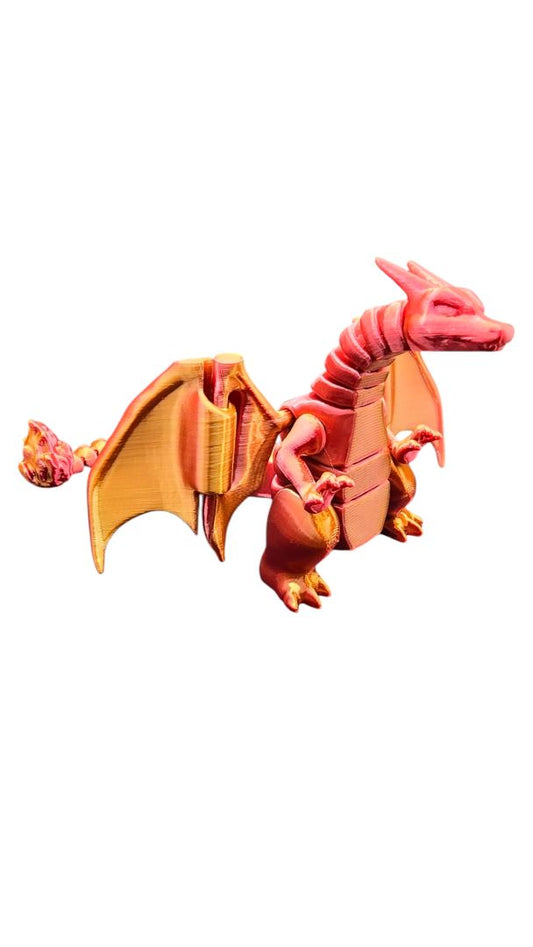 3d Charizard,  Orange/gold
