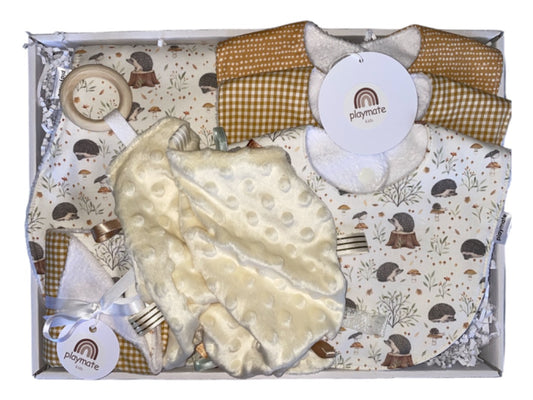 Playmate kids Gender neutral Large Baby Gift Box hedgehogs,  Neutral Large
