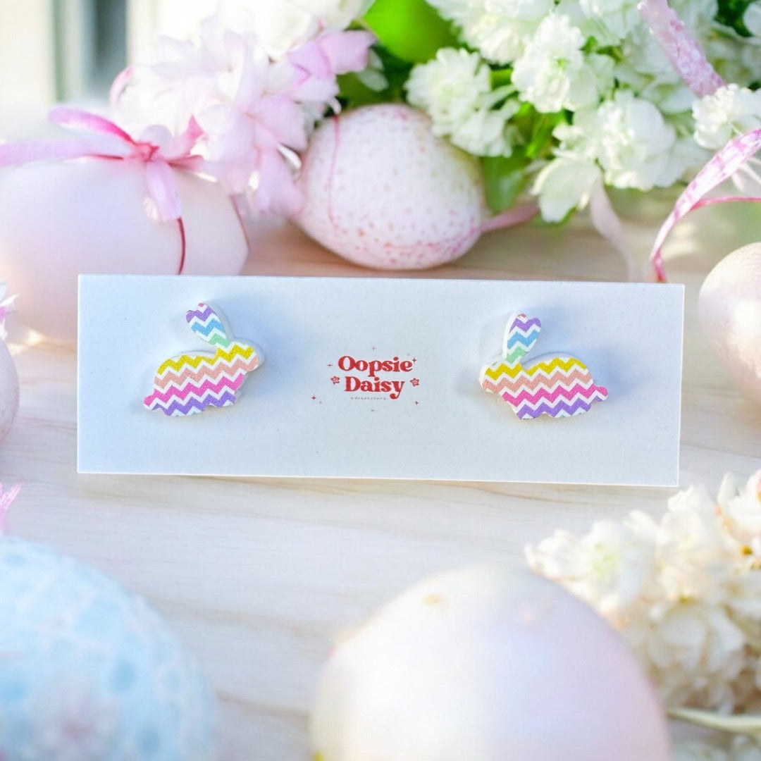 Chevron Rainbow Rabbit | Oopsie Daisy Collections