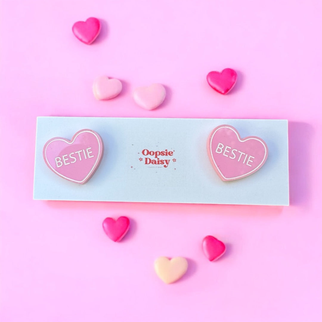 Oopsie Daisy Collections Bestie Studs,  Pink