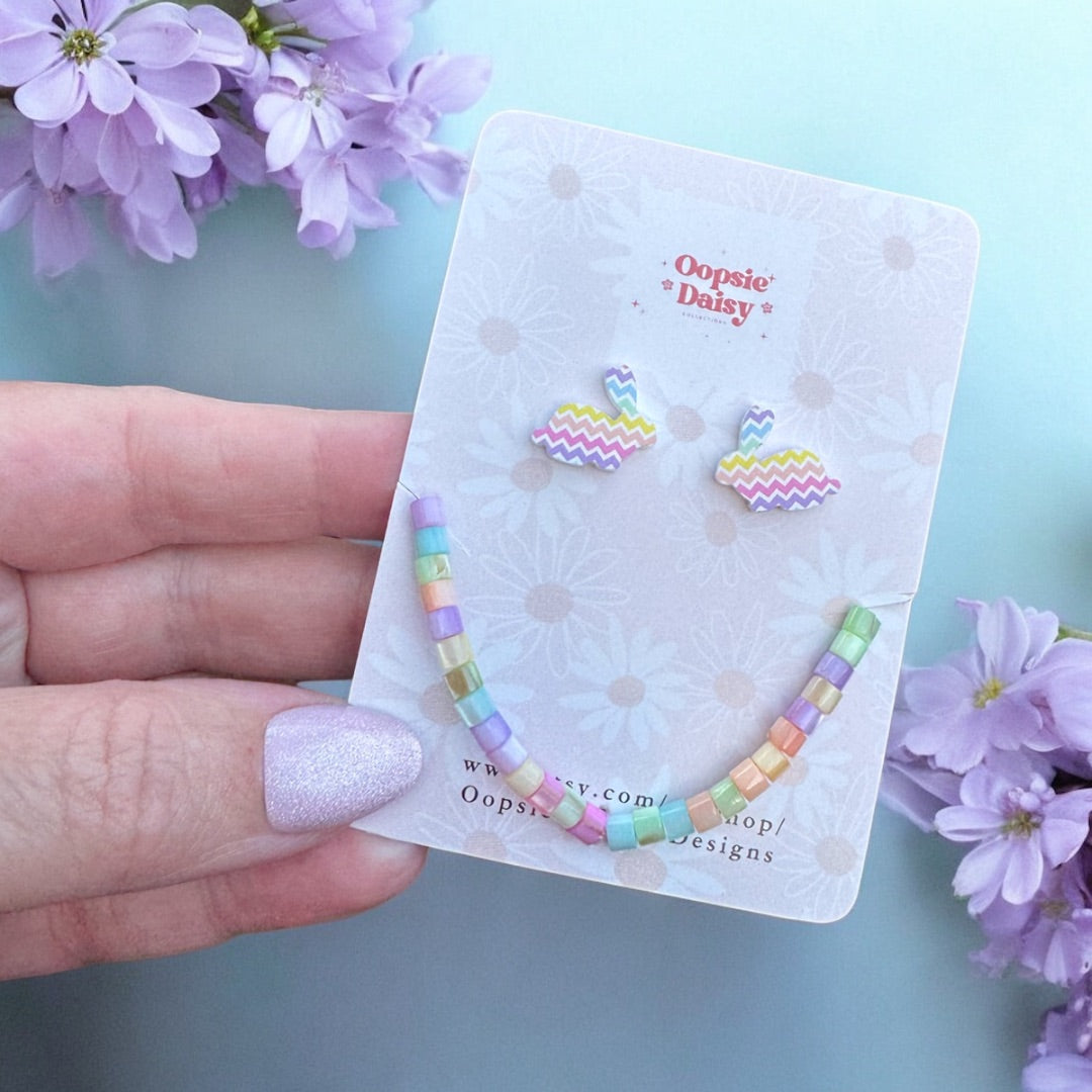 Easter Studs and Bracelet | Oopsie Daisy Collections