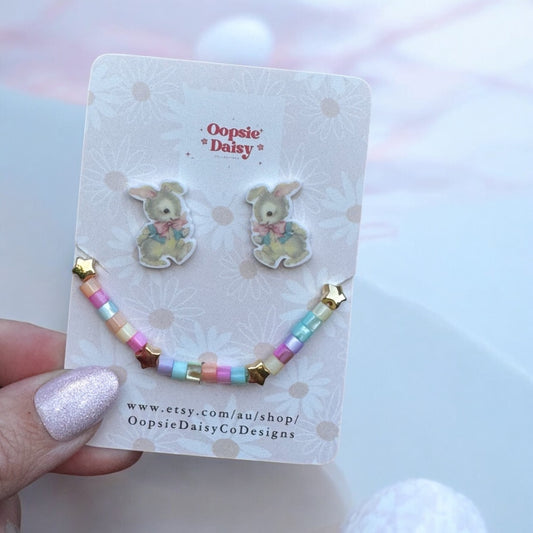 Easter Studs and Bracelet | Oopsie Daisy Collections