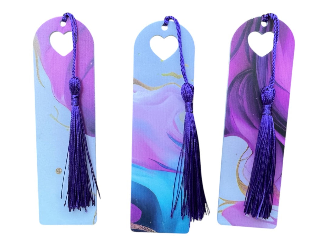 Oopsie Daisy Collections Love Heart Bookmark,  Purple