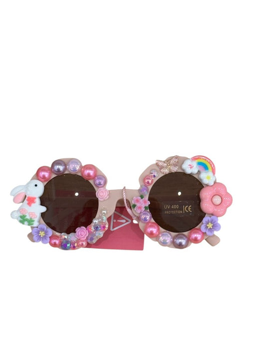 Easter Bedazzled Sunnies - Flower,  Pink