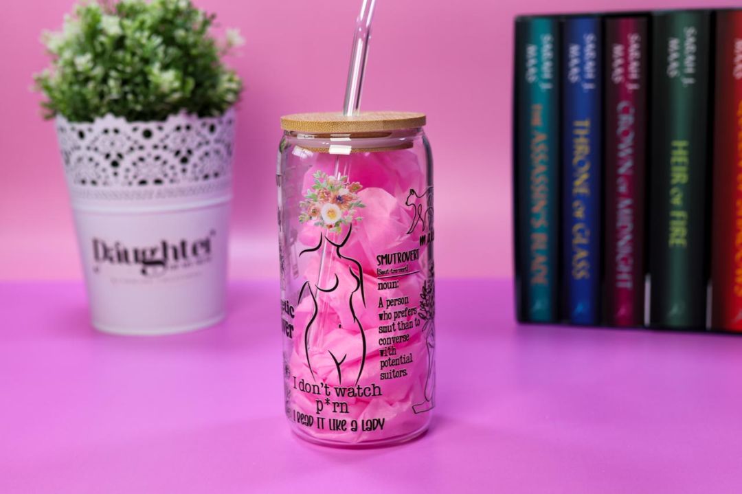 Daughter of My Mum Glass Tumblers - Reading Smut