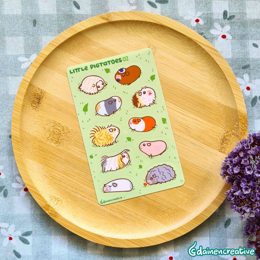 Dainen Creative Little Pigtatoes 02 Sticker Sheet,   77 x 123 mm
