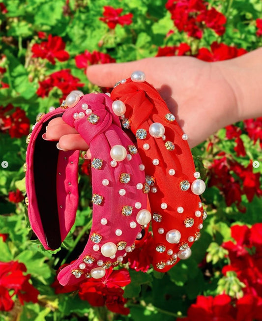 Scarlettandsisters Galentine Headband,  Red One size fits all