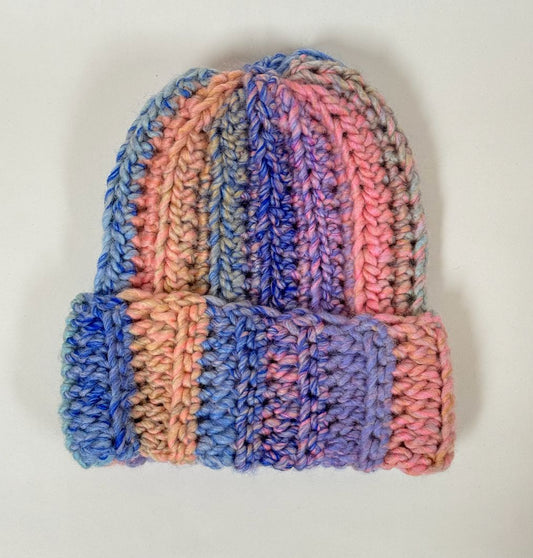 Nat Buckley Crochet Beanie,  Sierra Multi Small Adult/Kids