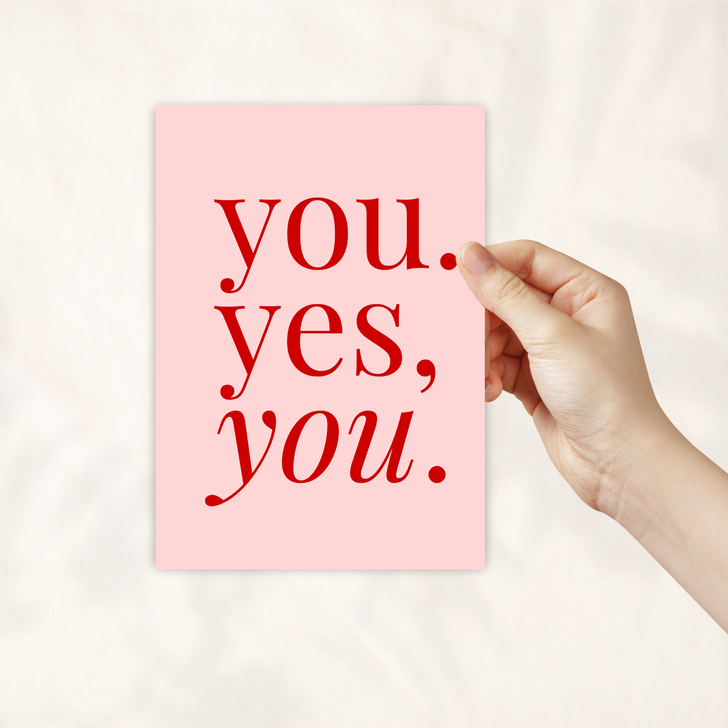 You Yes You - Love Card by Sprinkle Press