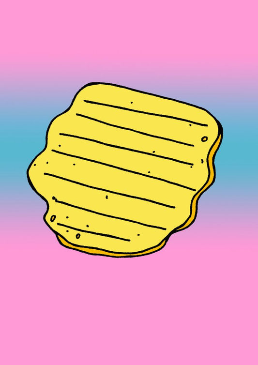 Tegan Iversen Potato chip artwork,   21cm x 29.7cm