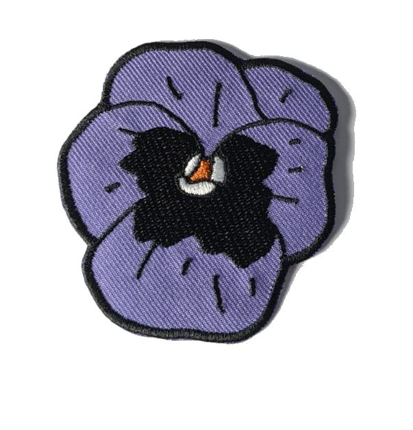 Tegan Iversen Purple pansy patch,  purple 6 x 6cm