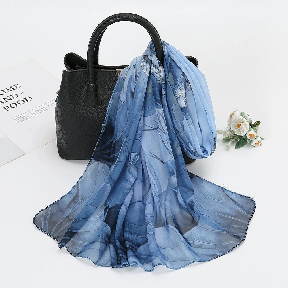 Narayn Merchandise Chiffon Scarf,  blue 150 cm X 50cm