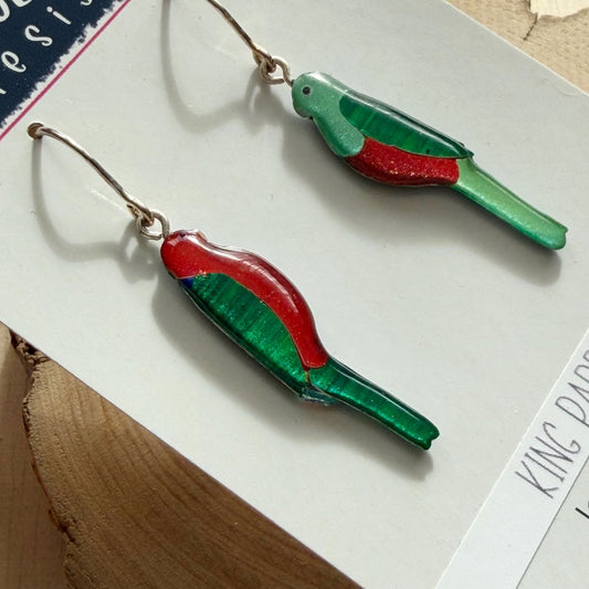 Lacroz & Co. Designs Australian King Parrot Mini Earrings