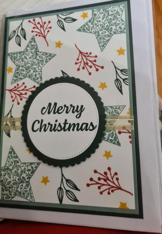 In The Groove Papercrafting Stars Christmas Card