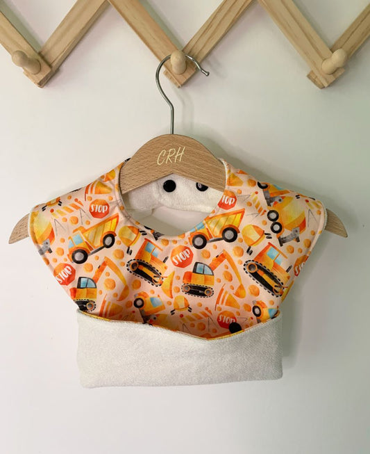 Charlie Rose Handcrafted Food Catcher Bib Diggers,   6-12 months