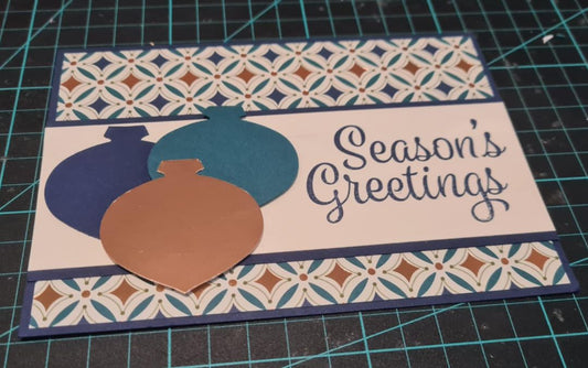 In The Groove Papercrafting Seasons Greetings Christmas Card