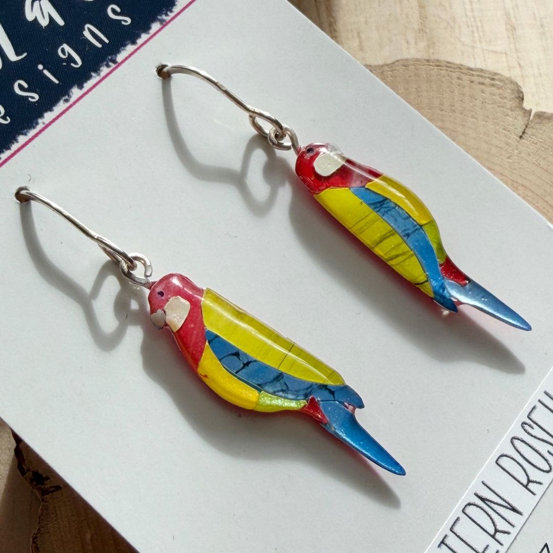 Lacroz & Co. Designs Eastern Rosella Mini Earrings