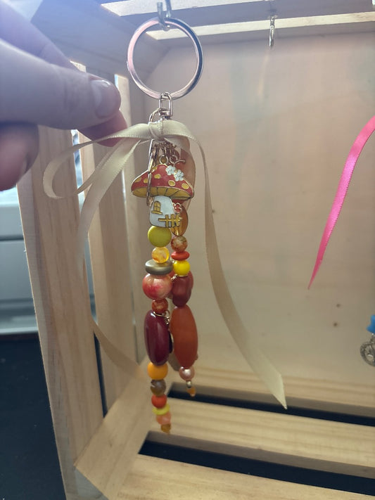 Plier and charm Bag charm,  Orange Medium