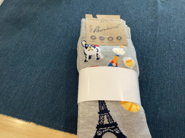 Bamboozld Men’s France socks,  Grey 7-11