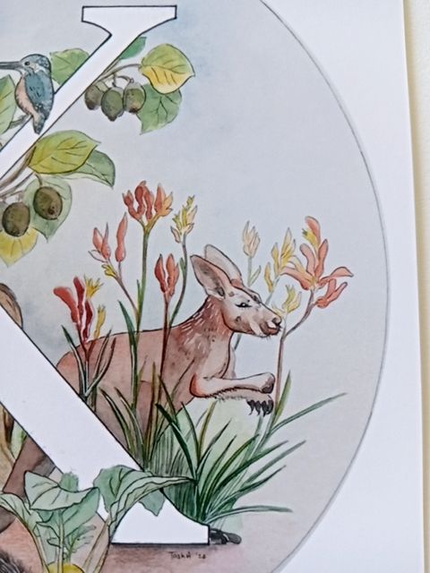 Mini print K,   12.7cm square