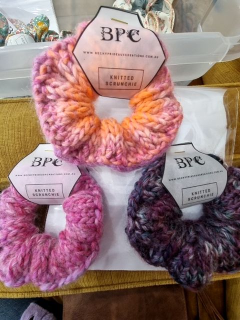 Becky Prideaux Creations Knit Scrunchie,  Multi