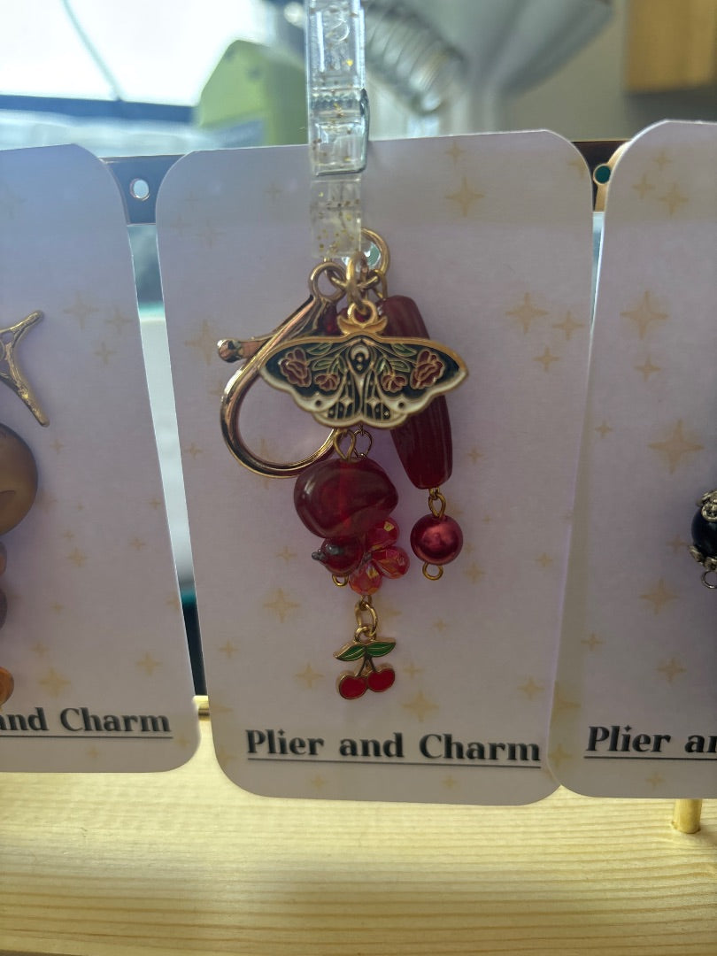 Plier and Charm Jewelry & Accessories,  Red Medium