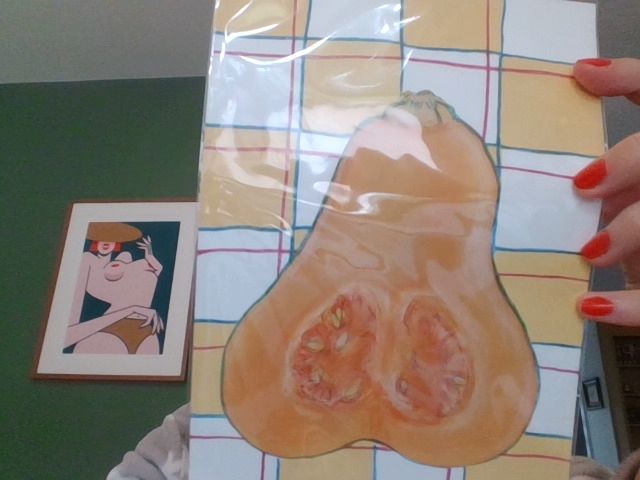 Donna Beswick Art Original artwork,  Orange A5