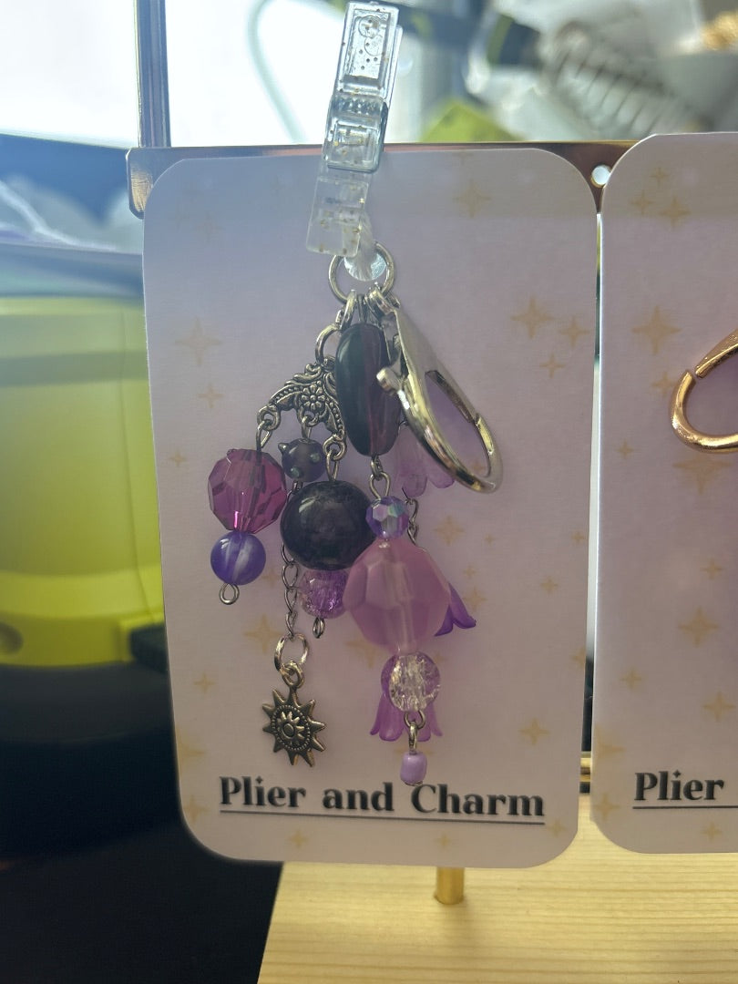 Plier and charm Jewelry & Accessories,  Purple Medium