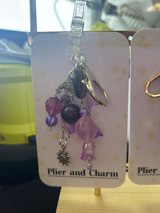 Plier and charm Jewelry & Accessories,  Purple Medium