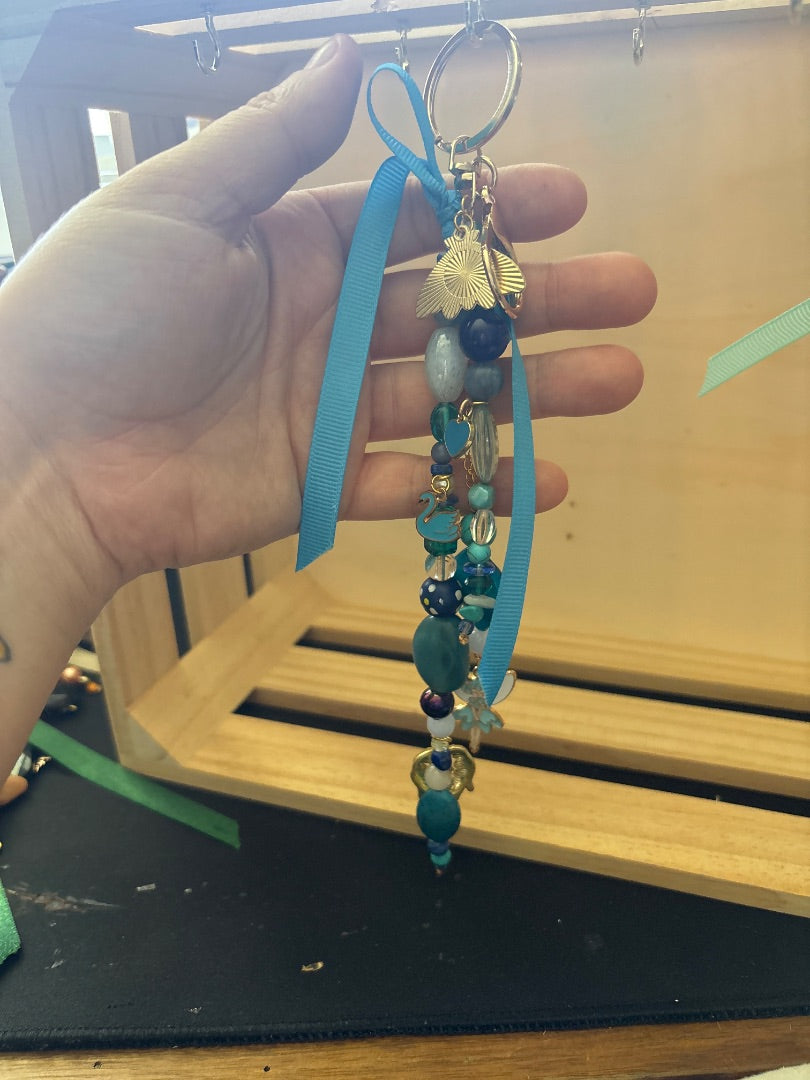 Plier and Charm Bag charm,  Blue Medium