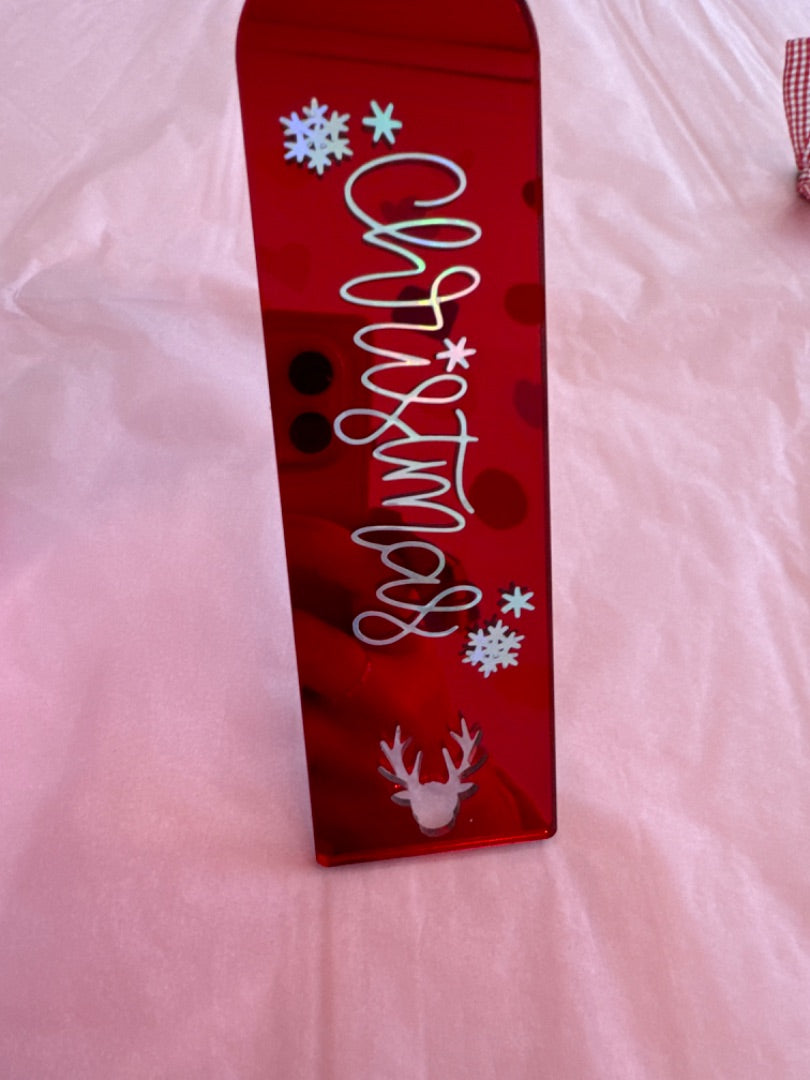 Oopsie Daisy Collections Red Xmas Bookmark,  Red
