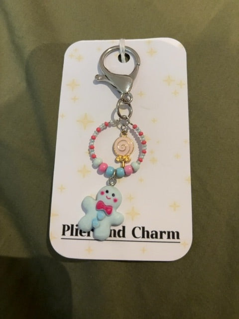 Plier and Charm Small keychain,  Multi Small