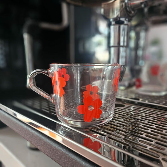 Creations by Julietta Daisy Mug,  Orange Red 240ml